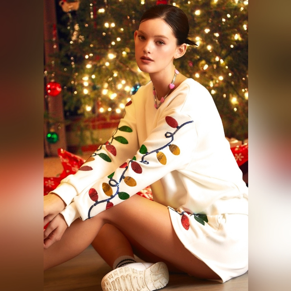 Christmas sweater & short set